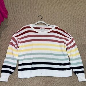 HOLLISTER rainbow sweater - L